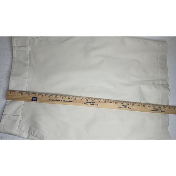 Banana Republic White Knee Length Pencil Skirt Office Slit Stretch Office Y2K 8 - Picture 6 of 7